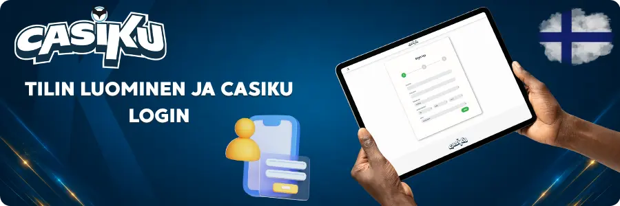 Casiku-kasinon rekisteröityminen ja login